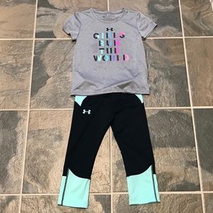 Girls Under Armour Capri Set 6x